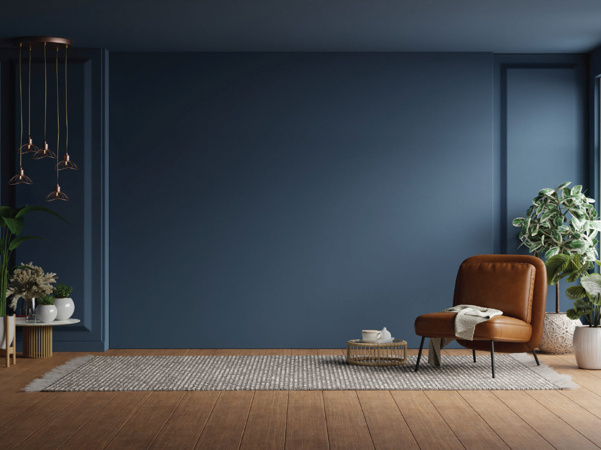 Freshly painted room with clean, professional finish